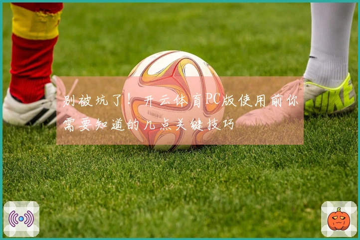 别被坑了！开云体育PC版使用前你需要知道的几点关键技巧